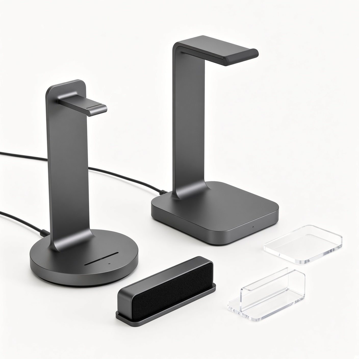 Aluminum Modular Headphone Stand, Detachable Multi-Style Headset Holder