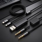 Multi-Function Gaming Audio Adapter Kit with USB Sound Card