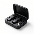 Dual Wireless Lavalier Microphone with Charging Case
